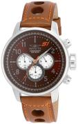Invicta Herreur 16015 S1 Rally Brun/Læder Ø48 mm