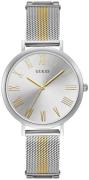 Guess Dameur W1155L1 Sølvfarvet/Gul guldtonet stål Ø38 mm