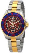 Invicta Herreur 29684 Marvel Flerfarvet/Gul guldtonet stål Ø44 mm