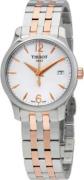 Tissot Dameur T063.210.22.037.01 Tradition Hvid/Rosaguldtonet stål