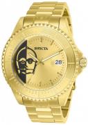 Invicta Herreur 26166 Guld/Gul guldtonet stål Ø47 mm