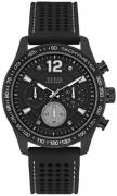 Guess Herreur W0971G1 Sporty Sort/Gummi Ø44 mm