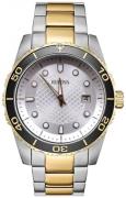 Bulova Herreur 98A198 Sølvfarvet/Gul guldtonet stål Ø43 mm