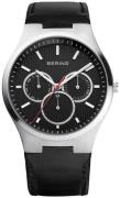 Bering Herreur 13841-404 Classic Sort/Læder Ø40 mm