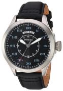 Invicta Herreur 22972 Aviator Sort/Læder Ø45 mm