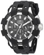Invicta Herreur 23855 Bolt Sort/Gummi Ø48 mm