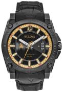 Bulova Herreur 98B293 Sort/Læder Ø47 mm