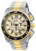 Invicta Herreur 21955 Pro Diver Guld/Gul guldtonet stål Ø48 mm