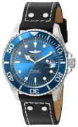 Invicta Herreur 22068 Pro Diver Blå/Læder Ø43 mm