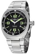 Stührling Original Herreur 410.331171 Sort/Stål Ø46 mm