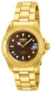 Invicta Herreur 15847 Pro Diver Brun/Gul guldtonet stål Ø40 mm
