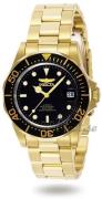 Invicta Herreur 8929 Pro Diver Sort/Gul guldtonet stål Ø40 mm