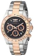Invicta Herreur 6932 Speedway Grå/Rosaguldtonet stål Ø40 mm