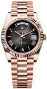 Rolex 228235-0055 Day-Date 40 Sort/18 karat rosa guld Ø40 mm