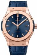 Hublot Herreur 542.OX.7180.LR Classic Fusion Blå/Læder Ø42 mm