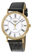Longines Herreur L4.921.2.11.2 Presences Hvid/Læder Ø38 mm