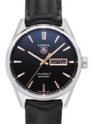 TAG Heuer Herreur WAR201C.FC6266 Carrera Sort/Læder Ø41 mm