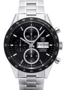 TAG Heuer Herreur CV201AG.BA0725 Carrera Calibre 16 Sort/Stål Ø41 mm