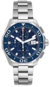 TAG Heuer Herreur CAY211B.BA0927 Aquaracer Chronograph Blå/Stål