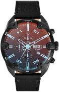 Diesel Herreur DZ4667 Spiked Sort/Læder Ø49 mm