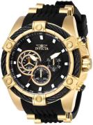 Invicta Herreur 26818 Bolt Sort/Gul guldtonet stål Ø52 mm