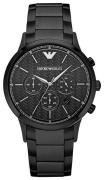 Emporio Armani Herreur AR2485 Renato Sort/Stål Ø43 mm