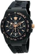 Versace Herreur VE7H00323 Greca Grå/Gummi Ø45 mm