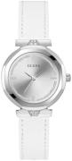 Guess Dameur GW0689L1 Rumour Sølvfarvet/Læder Ø34 mm