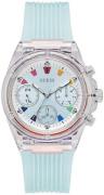 Guess Dameur GW0438L8 Athena Grøn/Gummi Ø23 mm