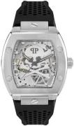 Philipp Plein Herreur PWBAA2123 The Skeleton Sølvfarvet/Gummi