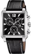Lotus Herreur 18851/4 Classic Sort/Læder Ø38 mm