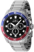 Invicta Herreur 46053 Pro Diver Sort/Stål Ø45 mm