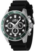 Invicta Herreur 46086 Pro Diver Sort/Gummi Ø45 mm