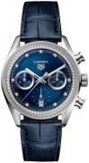 TAG Heuer Dameur CBS2214.FC6567 Carrera Blå/Læder Ø39 mm