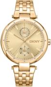 DKNY Dameur DK1L066M0065 Downtown Multi Guldfarvet/Guldtonet stål