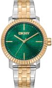 DKNY Dameur DK1L053M0055 Chambers Maxi Grøn/Guldtonet stål Ø36 mm