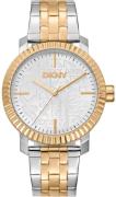 DKNY Dameur DK1L053M0045 Chambers Maxi Sølvfarvet/Guldtonet stål