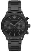 Emporio Armani Herreur AR11242 Mario Sort/Stål Ø43 mm