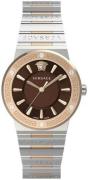 Versace Dameur VEVH01220 Greca Brun/Rosaguldtonet stål Ø38 mm