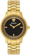 Versace Dameur VEUCA0824 V Icon Sort/Gul guldtonet stål Ø30 mm