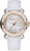 Chopard Dameur 278551-6003 Happy Sport Sølvfarvet/Læder Ø36 mm