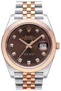 Rolex Herreur 126301-0004 Datejust 41 Brun/18 karat rosa guld Ø41 mm