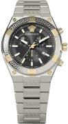Versace Herreur VESO01123 Sport Greca Sort/Stål Ø46 mm