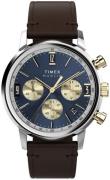 Timex Herreur TW2W60400 Marlin Blå/Læder Ø40 mm