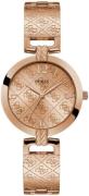 Guess Dameur W1228L3 G Luxe Rosa guldfarvet/Rosaguldtonet stål Ø35