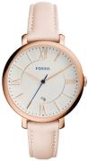 Fossil Dameur ES3988 Jacqueline Hvid/Læder Ø36 mm
