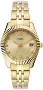 Fossil Dameur ES5338 Scarlette Guld/Gul guldtonet stål Ø32 mm