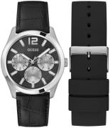 Guess Herreur GW0809G1 Zen Sort/Gummi Ø42 mm