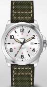 Fossil Herreur FS5918 Bronson Sølvfarvet/Tekstil Ø40 mm