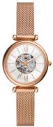 Fossil Dameur ME3188 Carlie Mini Hvid/Rosaguldtonet stål Ø28 mm
